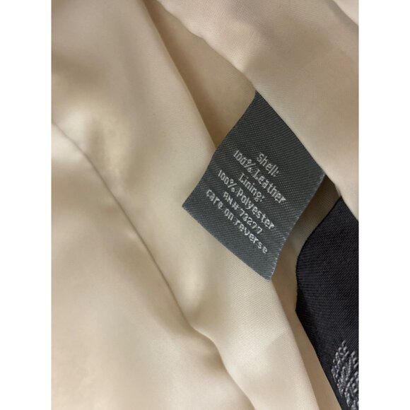 Apt. 9 Womens Suede Leather Blazer Jacket Size L Beige Lined Button Front - Picture 6 of 6